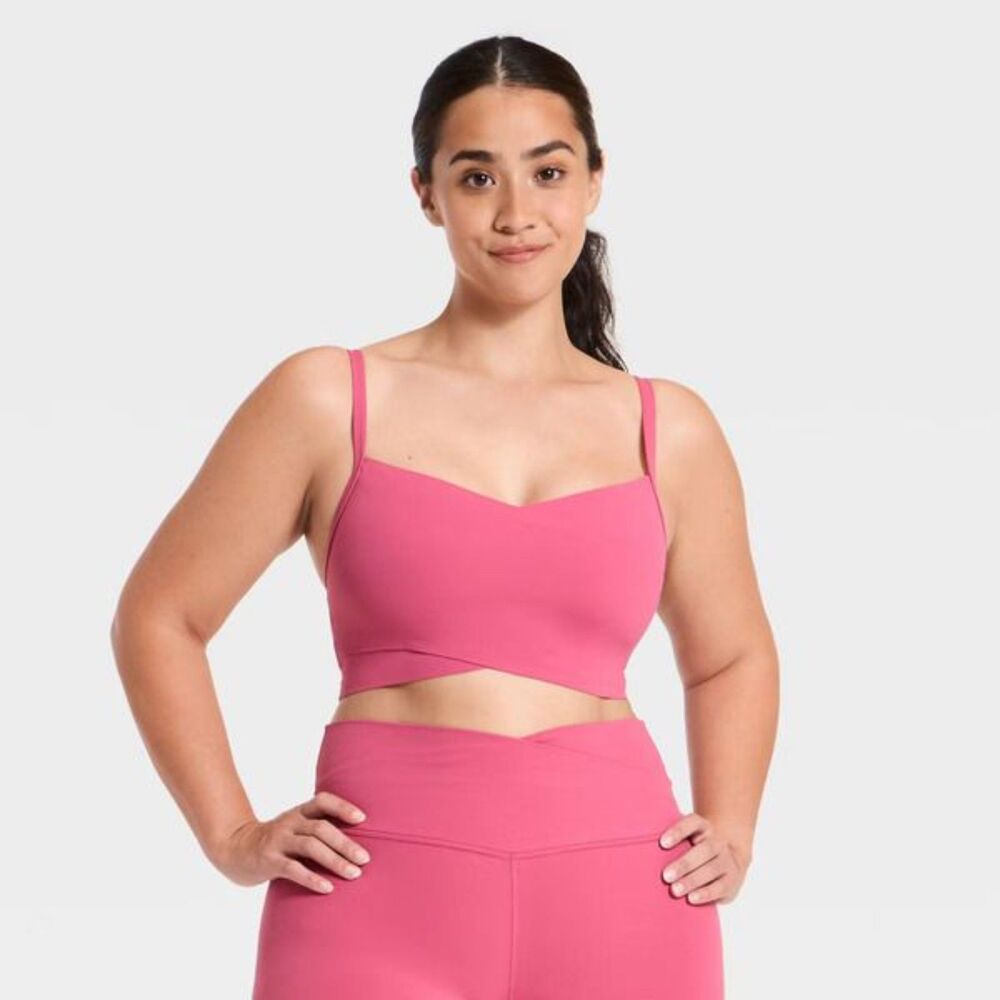Women's Sports Bra - All In Motion Pink XXL